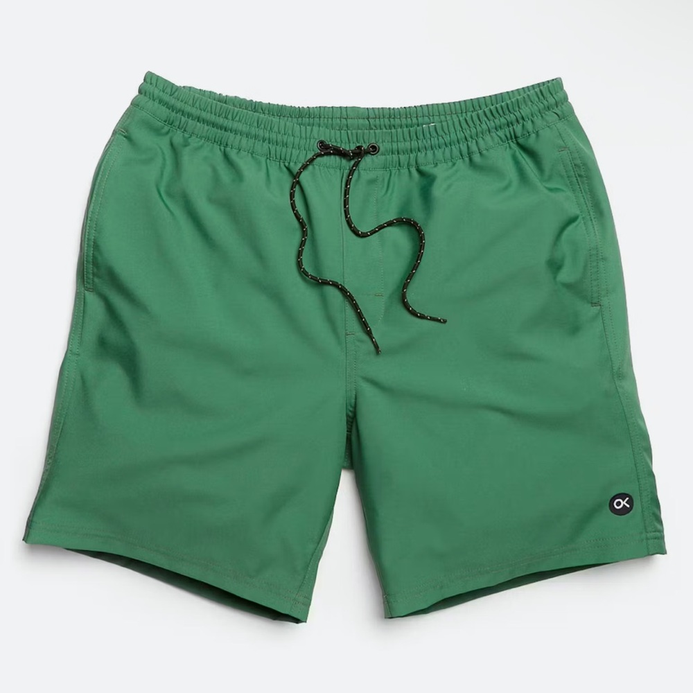 Outerknown Nomadic Volley Shorts Mens Jade Trunks Swim